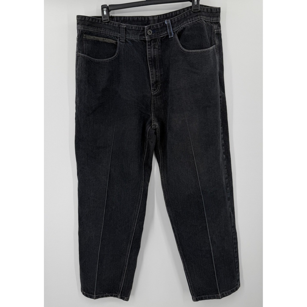 Vintage MO7 Most Ofcl Svin Mens Baggy Fit Jeans‎ Black Dark Wash 44x34 Premium